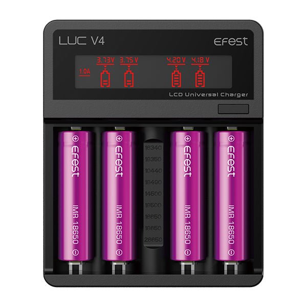 Efest LUC V4 LCD & USB 4 Slots Charger