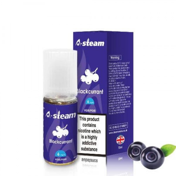 A-Steam Blackcurrant 50/50 E-Liquid