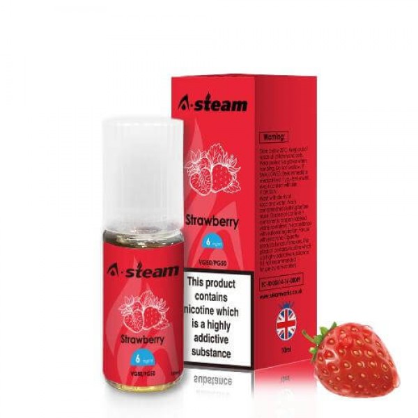 A-Steam Strawberry 50/50 E-Liquid
