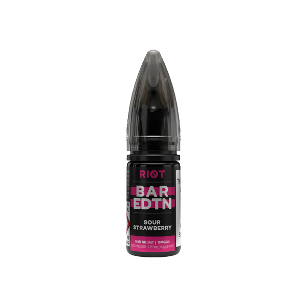 Sour Strawberry Riot Squad Bar Edition Nic Salts 10ml