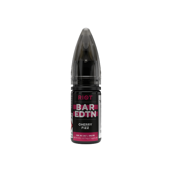 Cherry Fizz Riot Squad Bar Edition Nic Salts 10ml