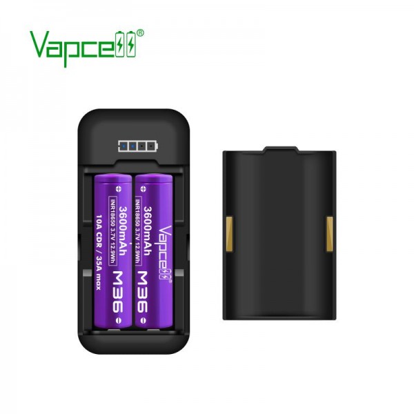 Vapcell P2 Portable 18650 Battery Charger