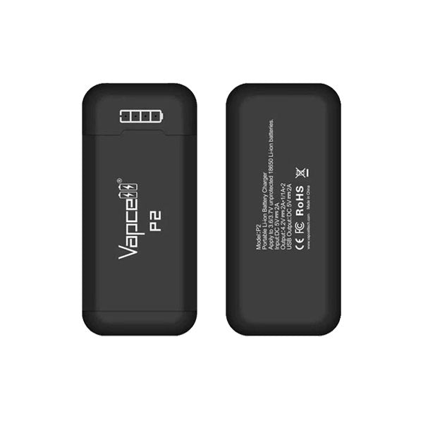 Vapcell P2 Portable 18650 Battery Charger